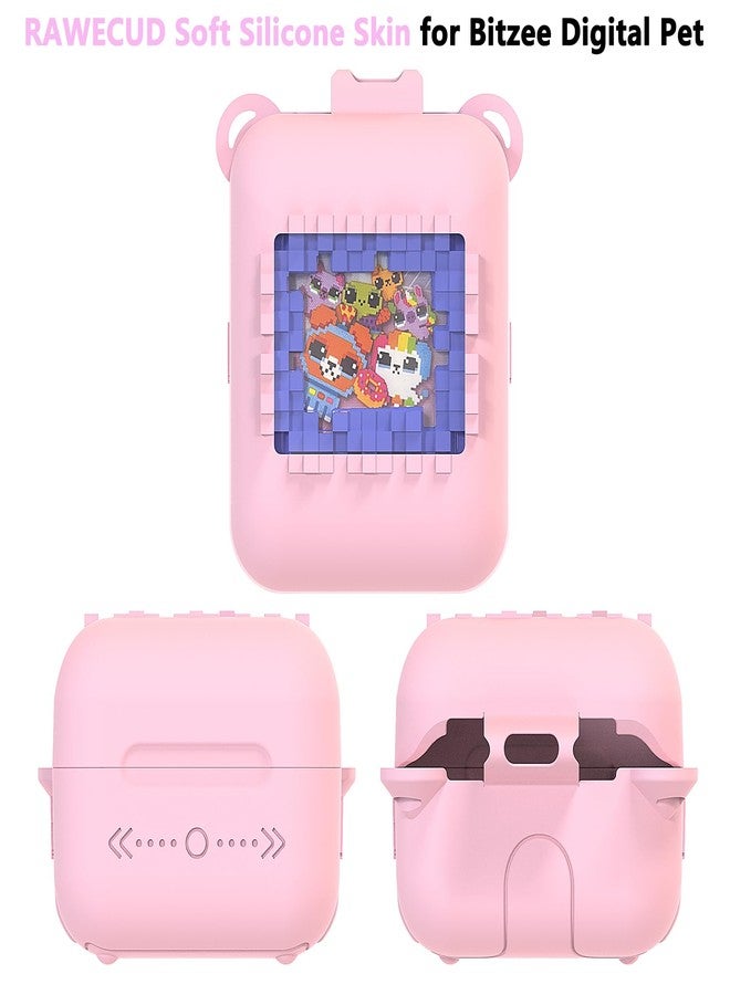 RAWECUD Silicone Case for Bitzee Original Interactive Toy Digital Pet with 15 Animals, Protective Skin Cover for Bitzee Original Virtual Electronic Digital Pet Accessories (Pink Case) - Image 3